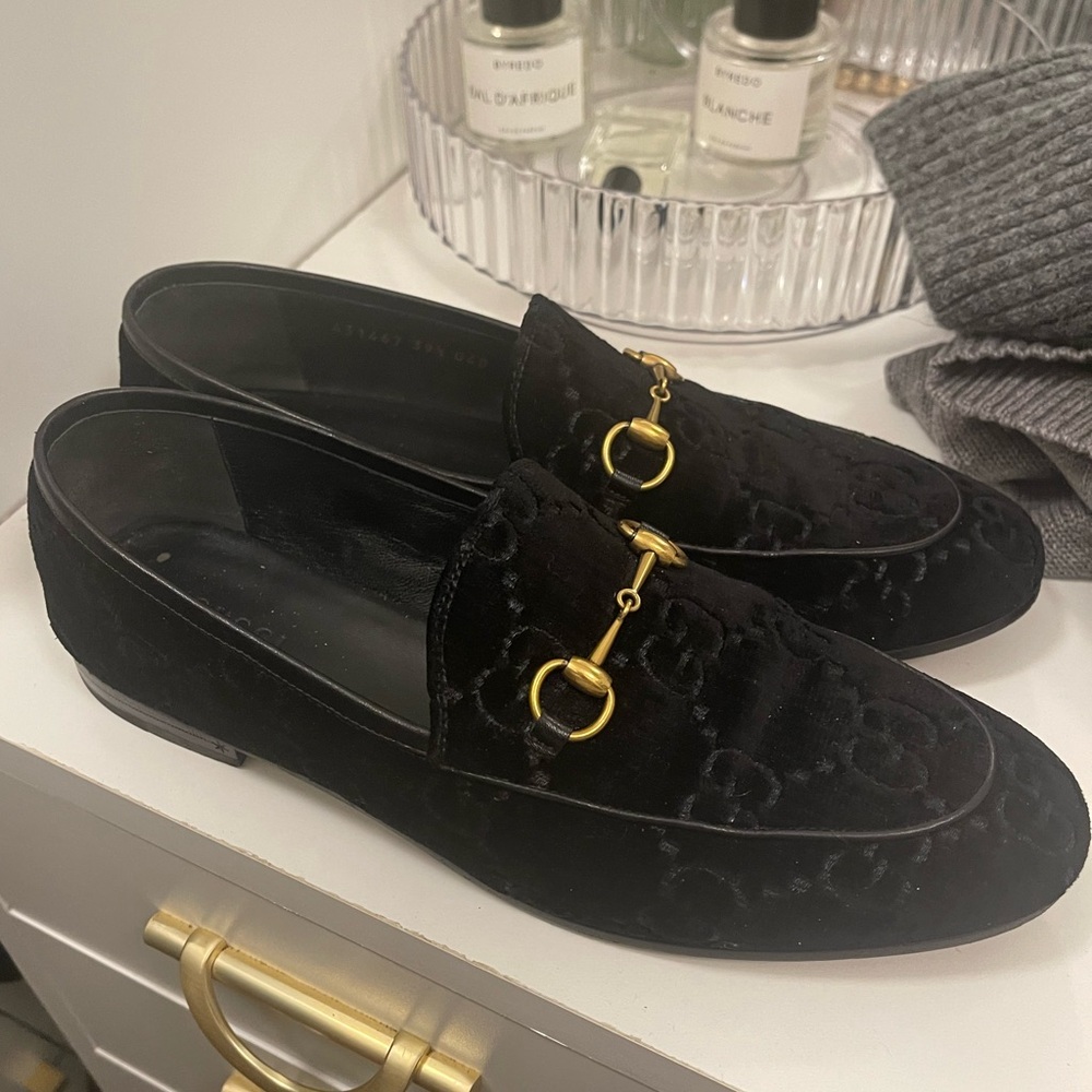 Velvet Gucci loafers
